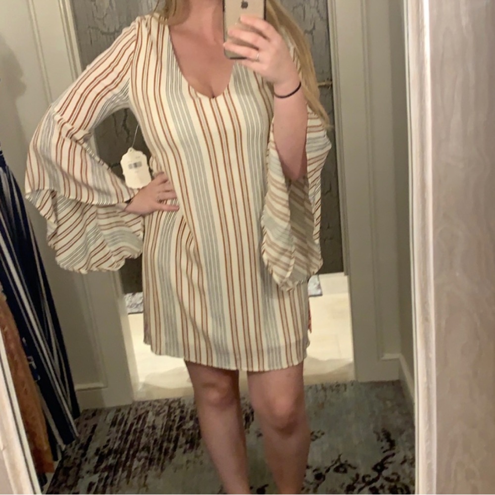 Altar’d State Womens Tazewell striped dress size M - Picture 3 of 6